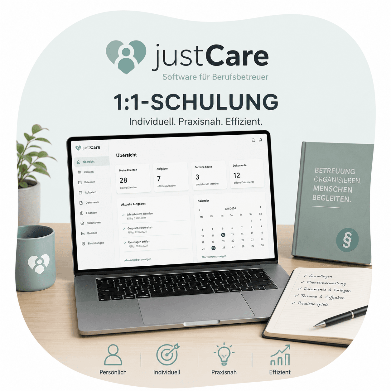 justCare 1:1 – Schulung